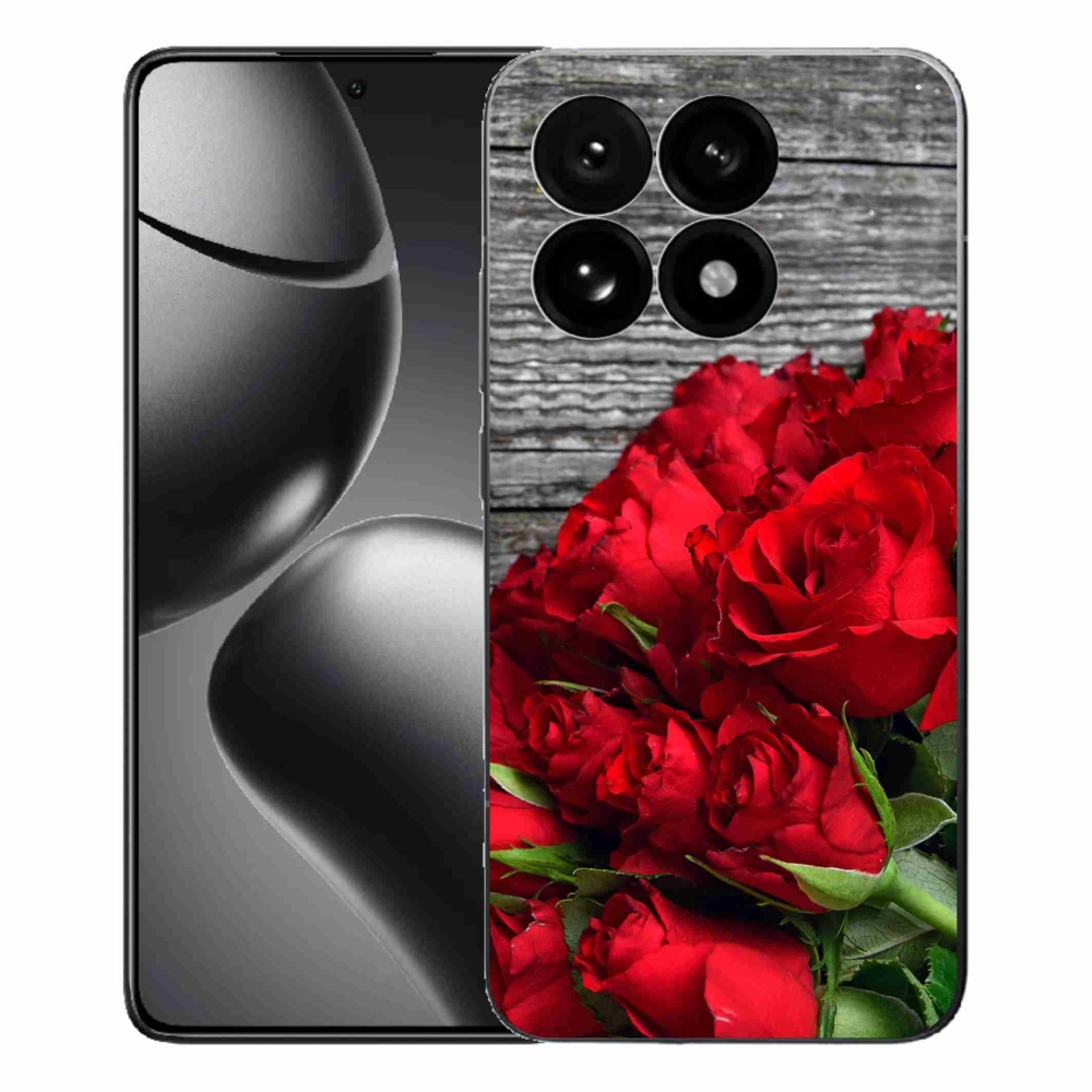 Gél borítás mmCase a Xiaomi 15T-hez - piros rózsa