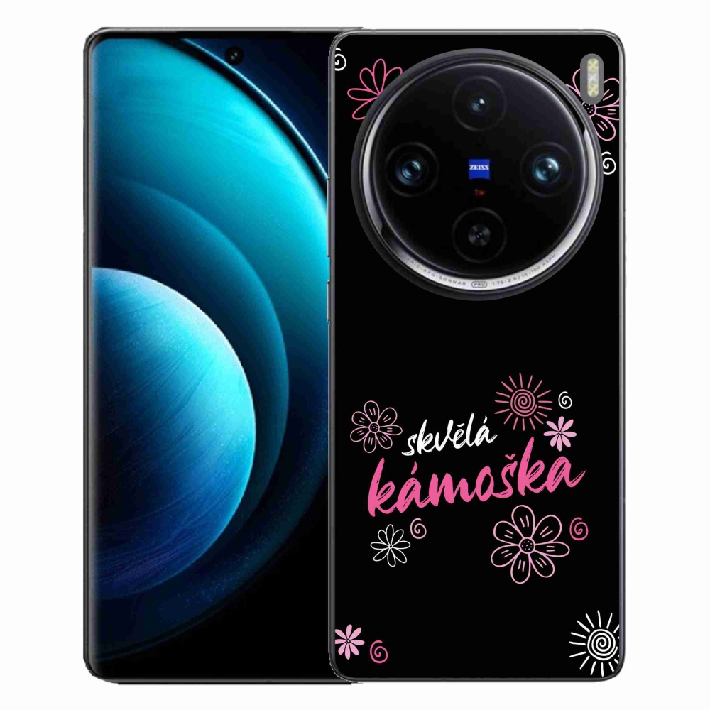 Gél borítás mmCase a Vivo X100 Pro 5G-n - nagyszerű haver fekete háttérrel