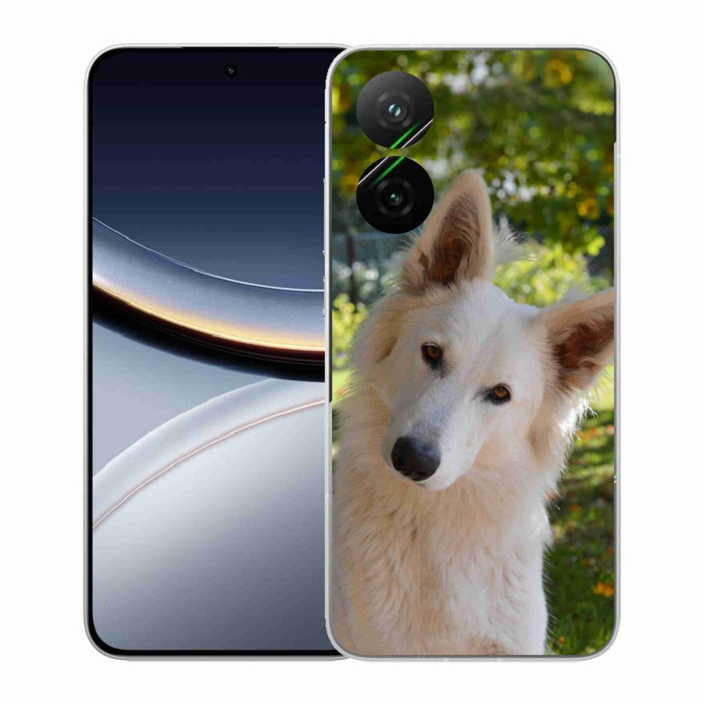 Gél borítás mmCase a Xiaomi Poco F7 5G-hez - fehér svájci pásztor 1