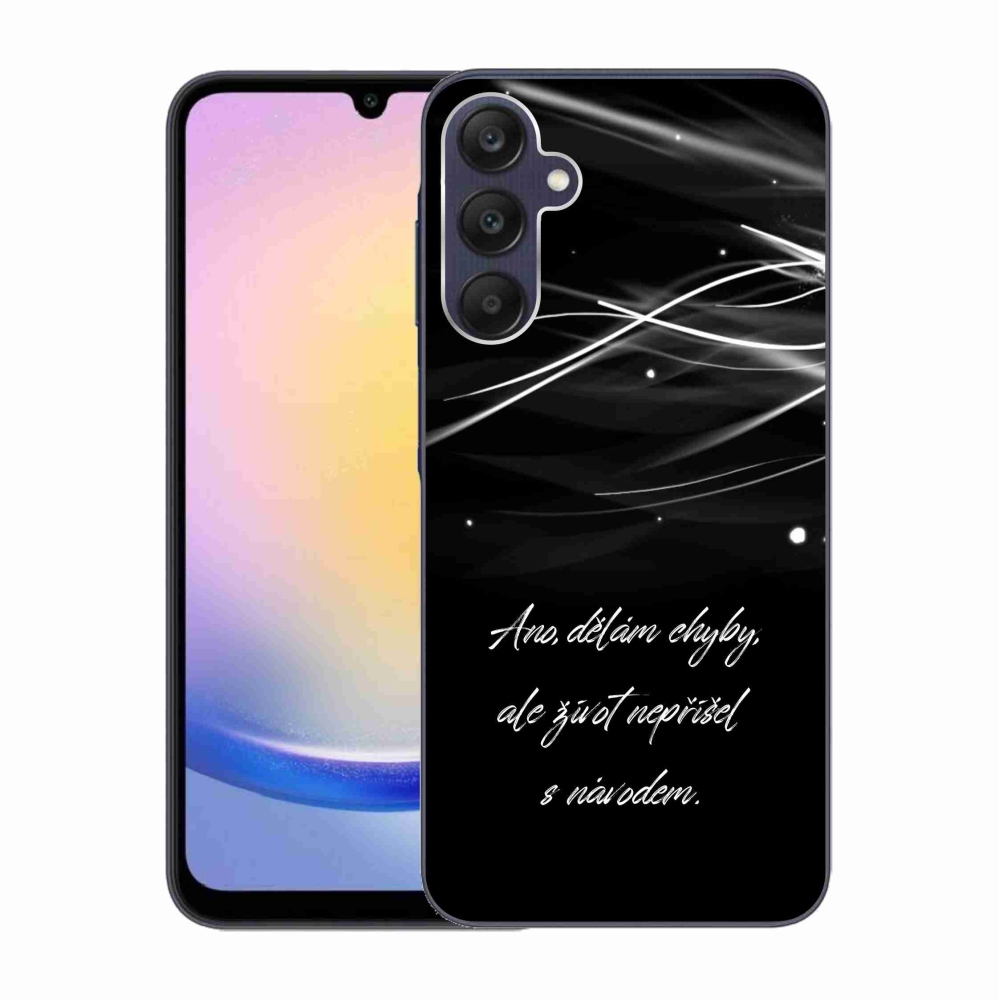Gél védőhuzat mmCase Samsung Galaxy A25 5G - idézem fekete háttér