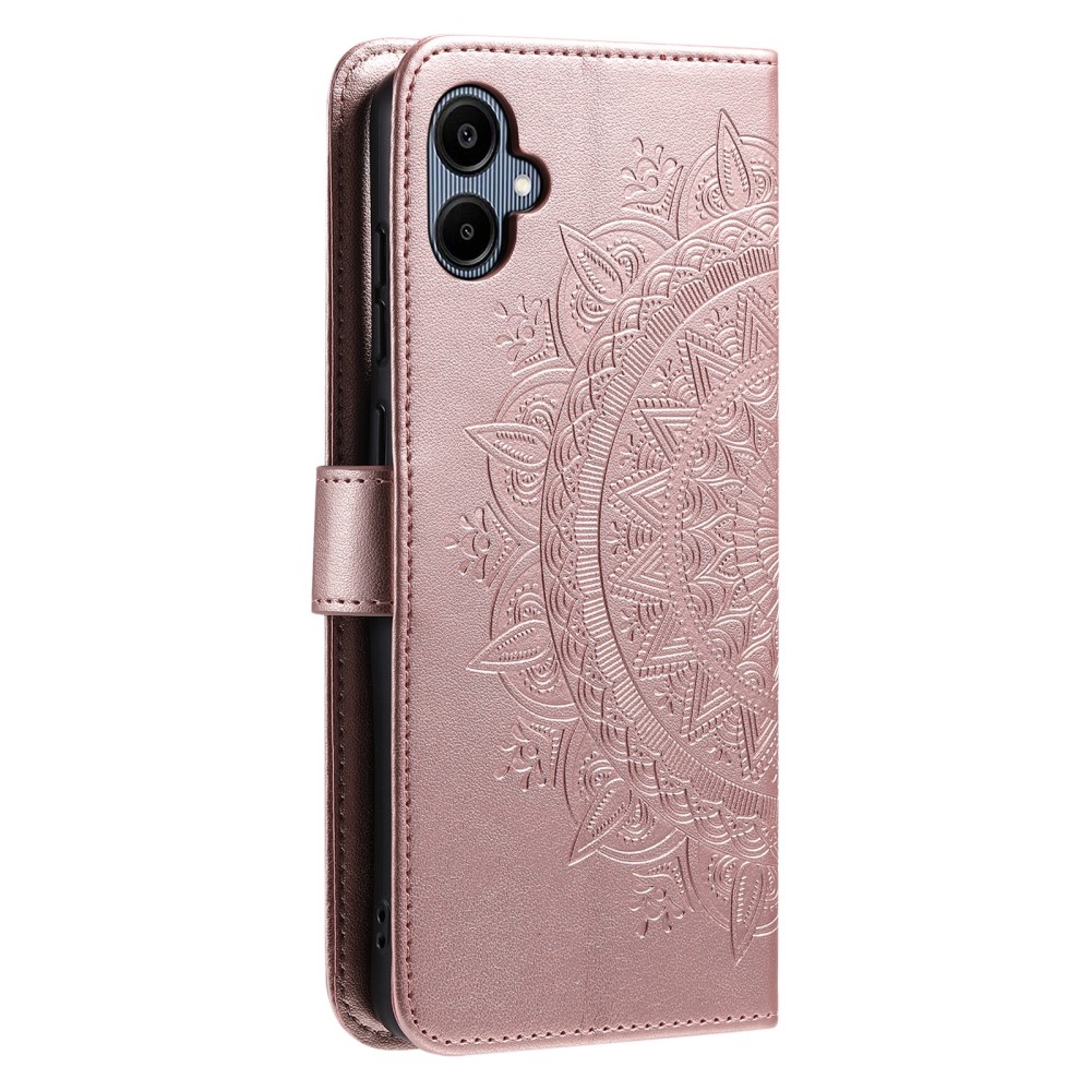 Mandala könyv tok Samsung Galaxy A06 4G - rózsa arany