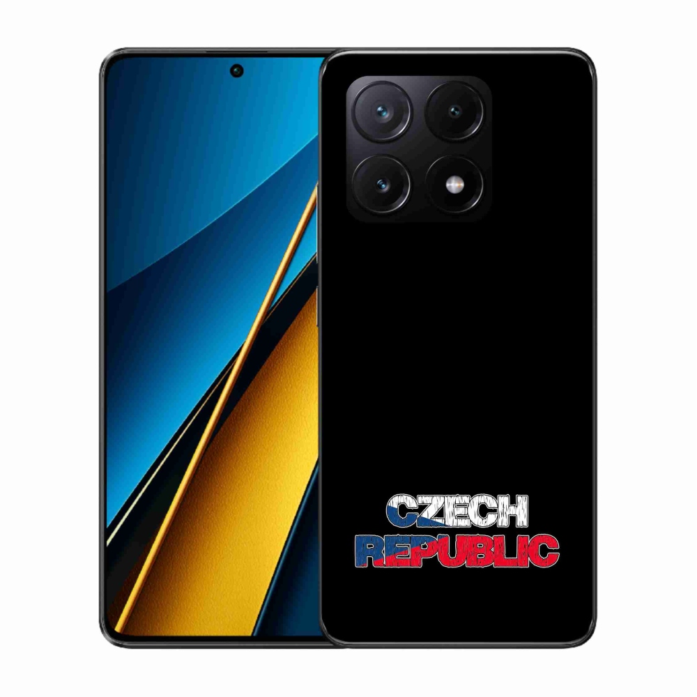 Gél borítás mmCase a Xiaomi Poco X6 Pro 5G - Csehország fekete háttérhez