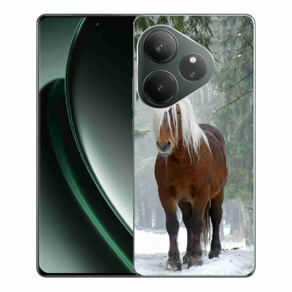 Gél tok mmCase a Realme GT 6 5G/GT 6T 5G számára - ló az erdőben