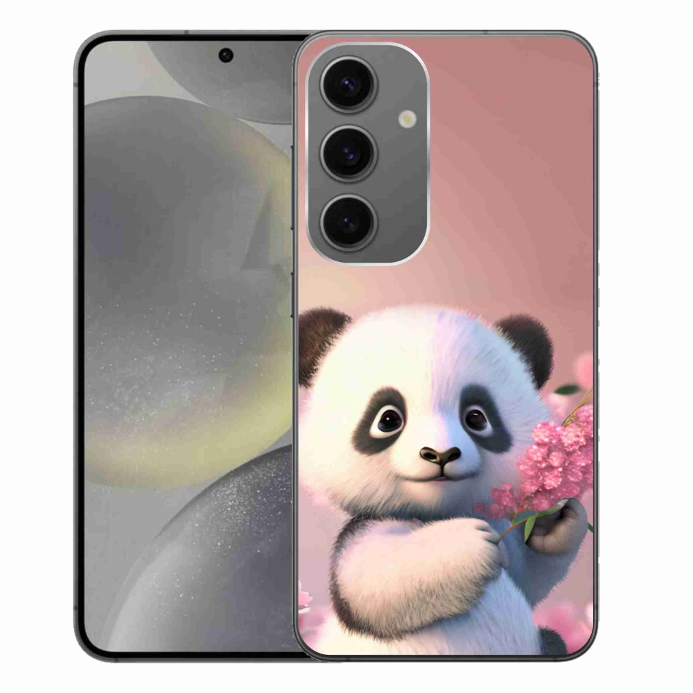 Gél védőhuzat mmCase Samsung Galaxy S24+ készülékhez - aranyos panda
