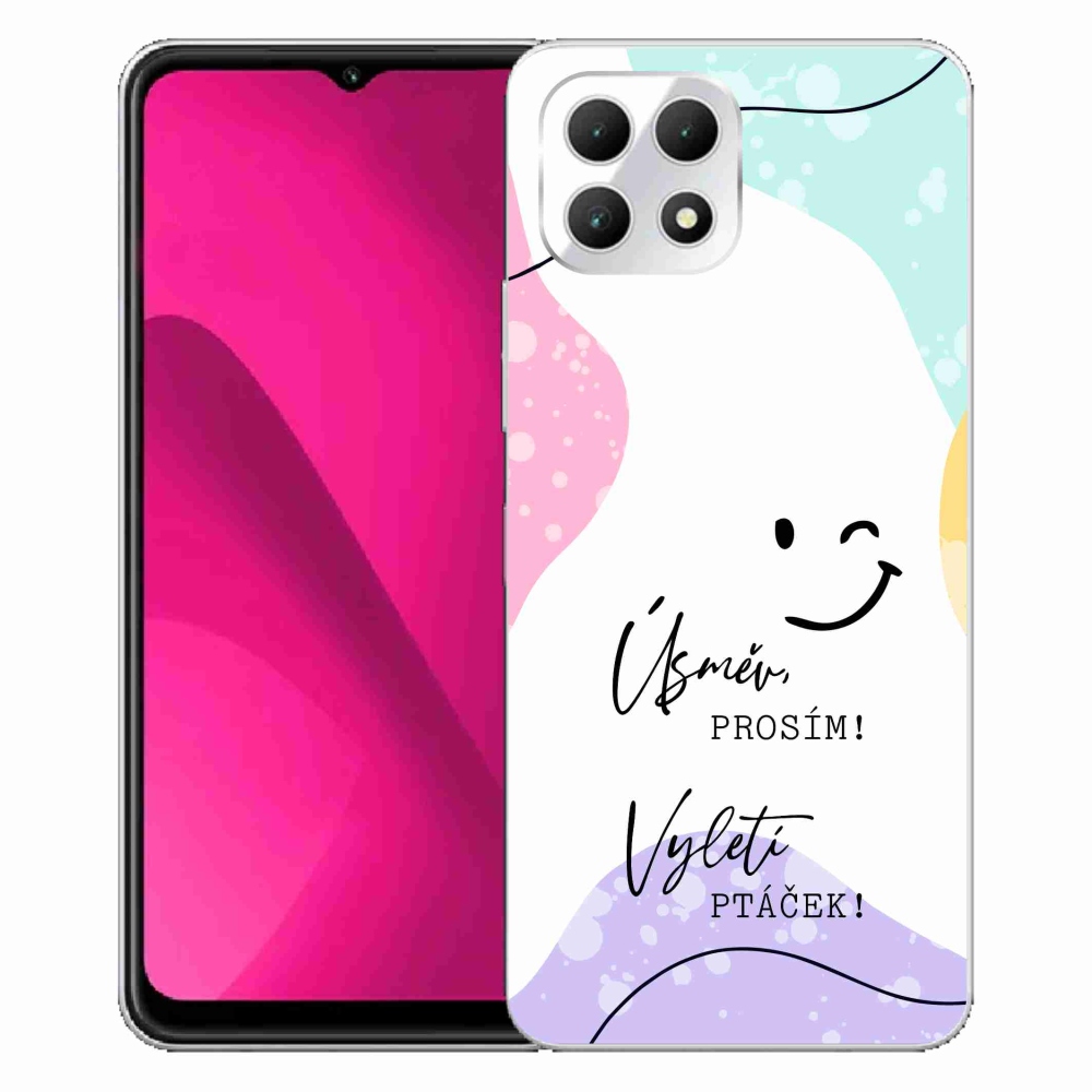 Gél borító mmCase a T-Mobile T Phone 2 készülékhez - vicces szöveg 4 fehér háttér