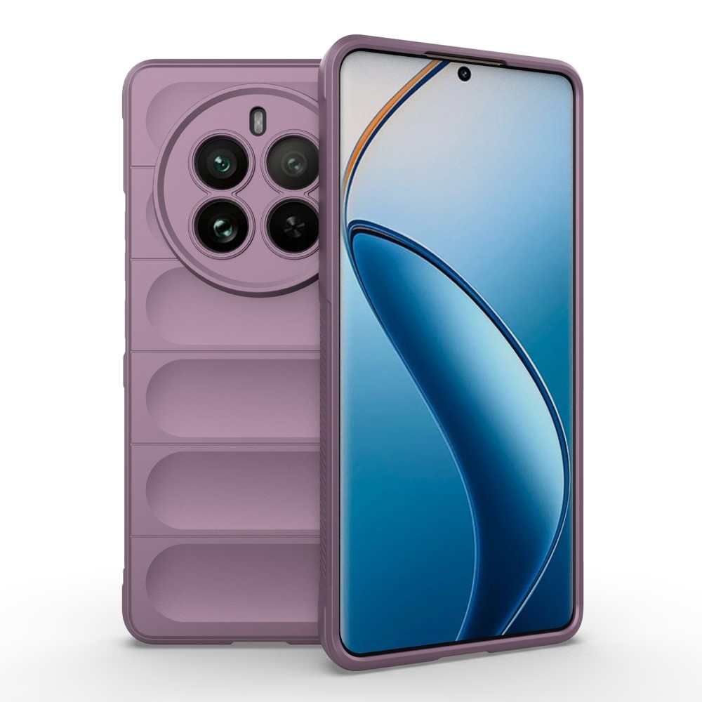 Rugg tartós zselés tok a Realme 12 Pro 5G/12 Pro+ 5G készülékhez - világos lila színben