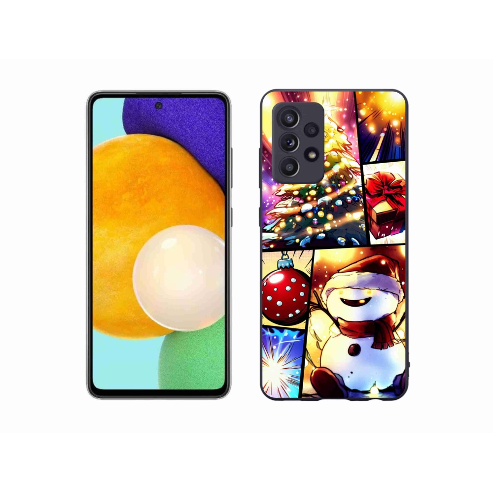 Zselés borítás mmCase Samsung Galaxy A52/A52 5G - Karácsonyi motívumok 1