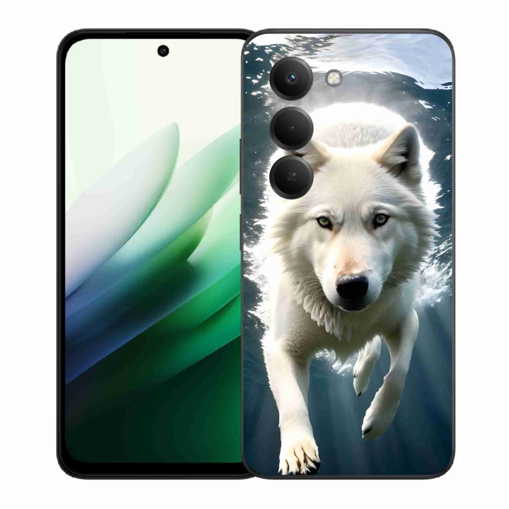 Gél borítás mmCase a Xiaomi Redmi 15 5G-hez - fehér farkas