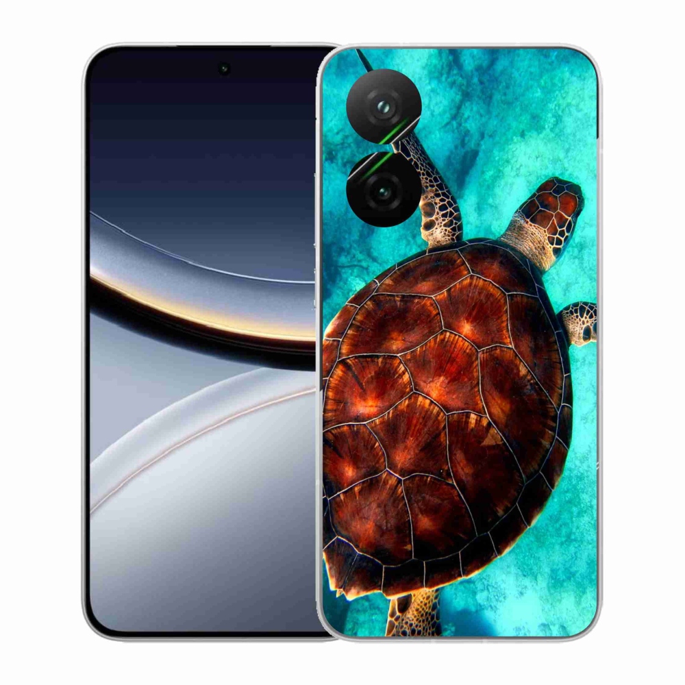Gél borítás mmCase a Xiaomi Poco F7 5G számára - teknősbéka