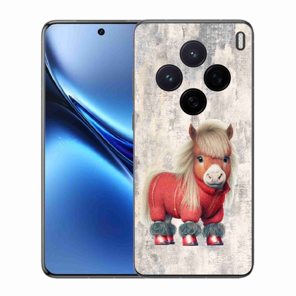 Zselés borítás mmCase a Vivo X200 5G-hez - póni pulóverben