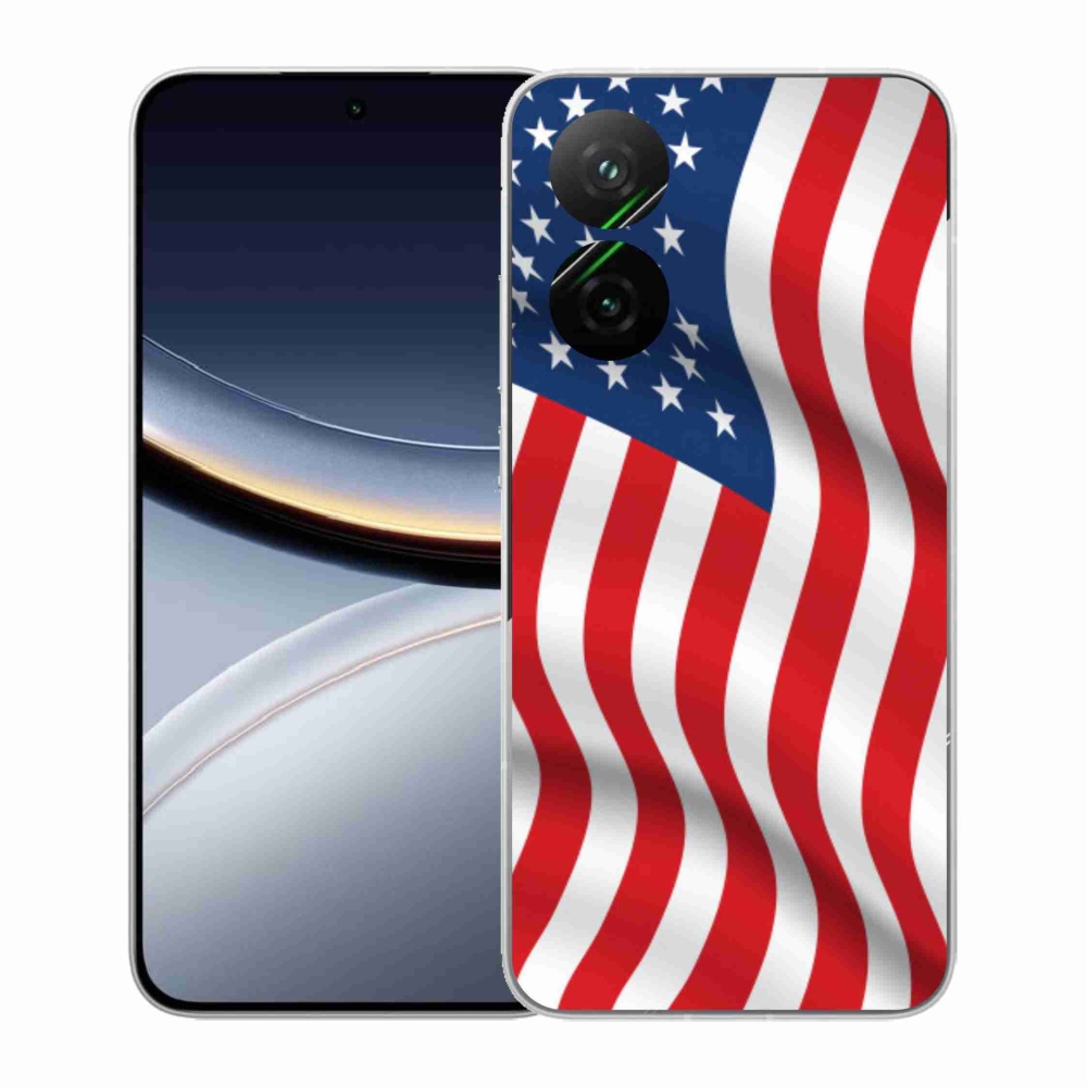 Gél borítás mmCase a Xiaomi Poco F7 5G számára - amerikai zászló