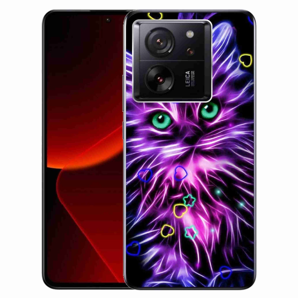 Gél borítás mmCase a Xiaomi 13T/13T Pro számára - absztrakt macska