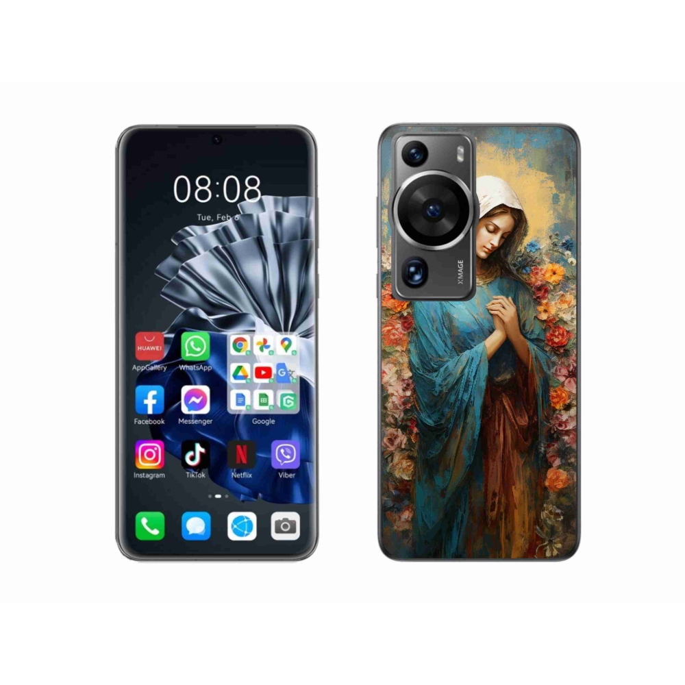 Gél borítás mmCase a Huawei P60 Pro-n - szent nő