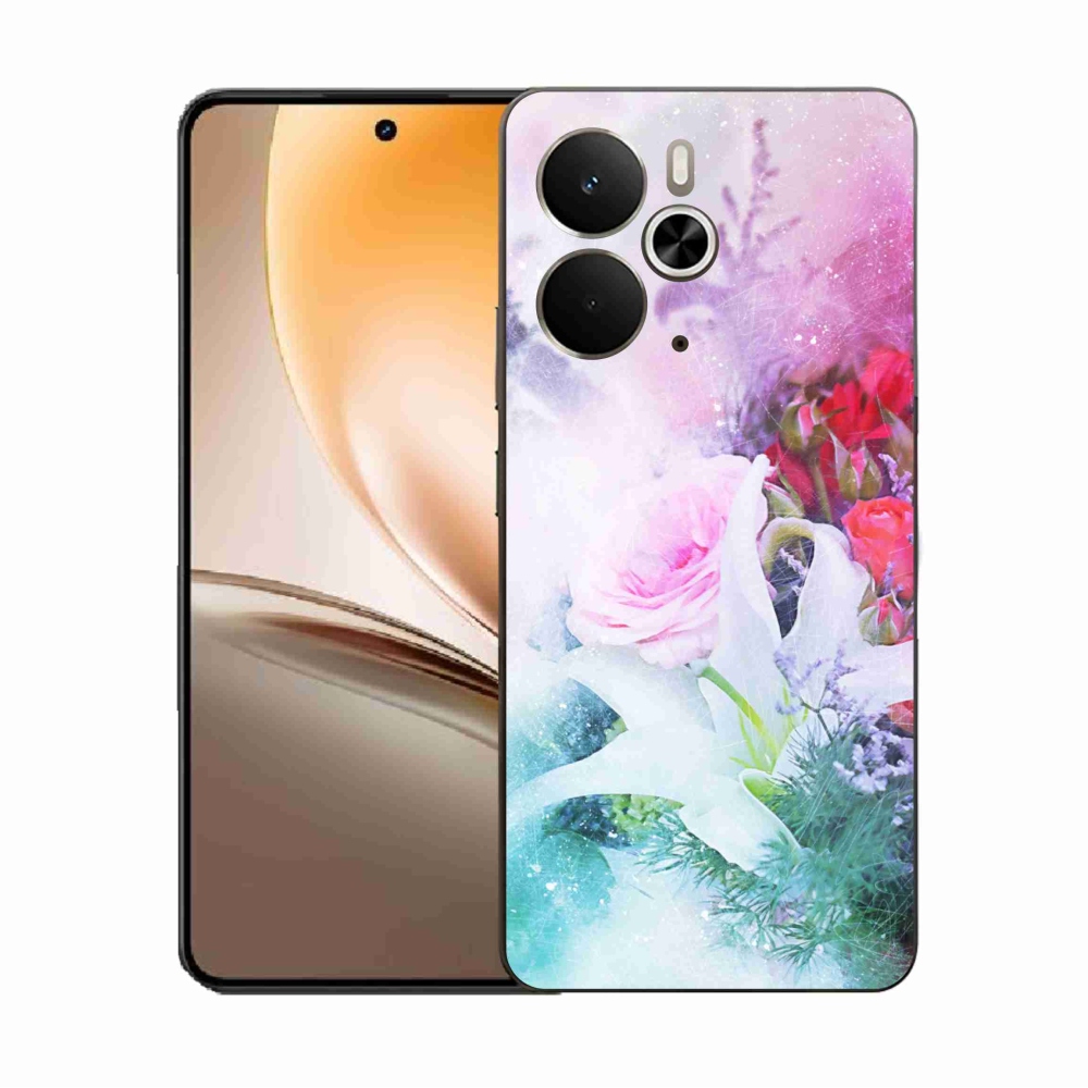 Gél borító mmCase a Realme 14 5G/14T 5G készülékhez - virágok 4