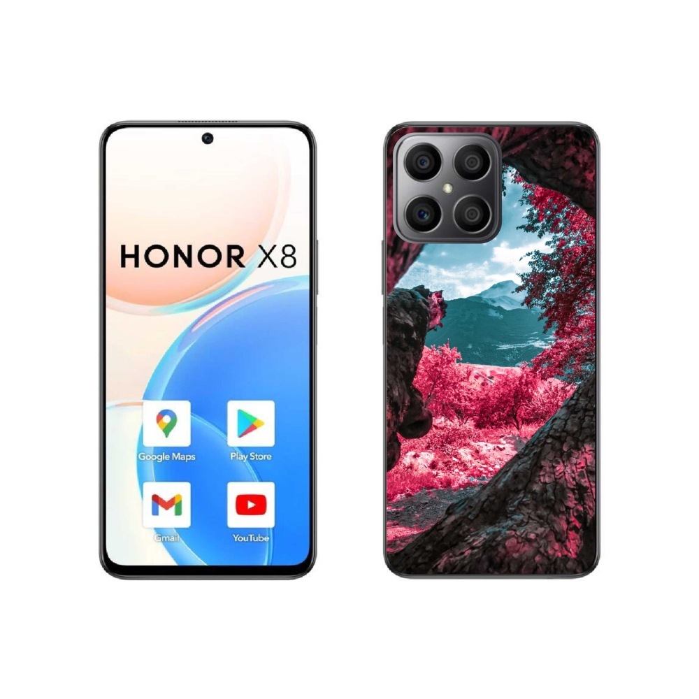 Gél borítás mmCase a Honor X8 4G-hez - hegyi kilátás
