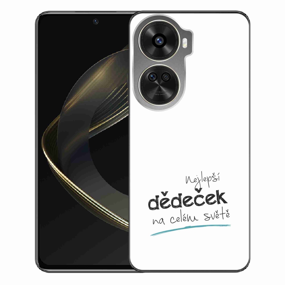 Gél borító mmCase a Huawei Nova 12 SE-n - a legjobb nagypapa 3 fehér háttérrel