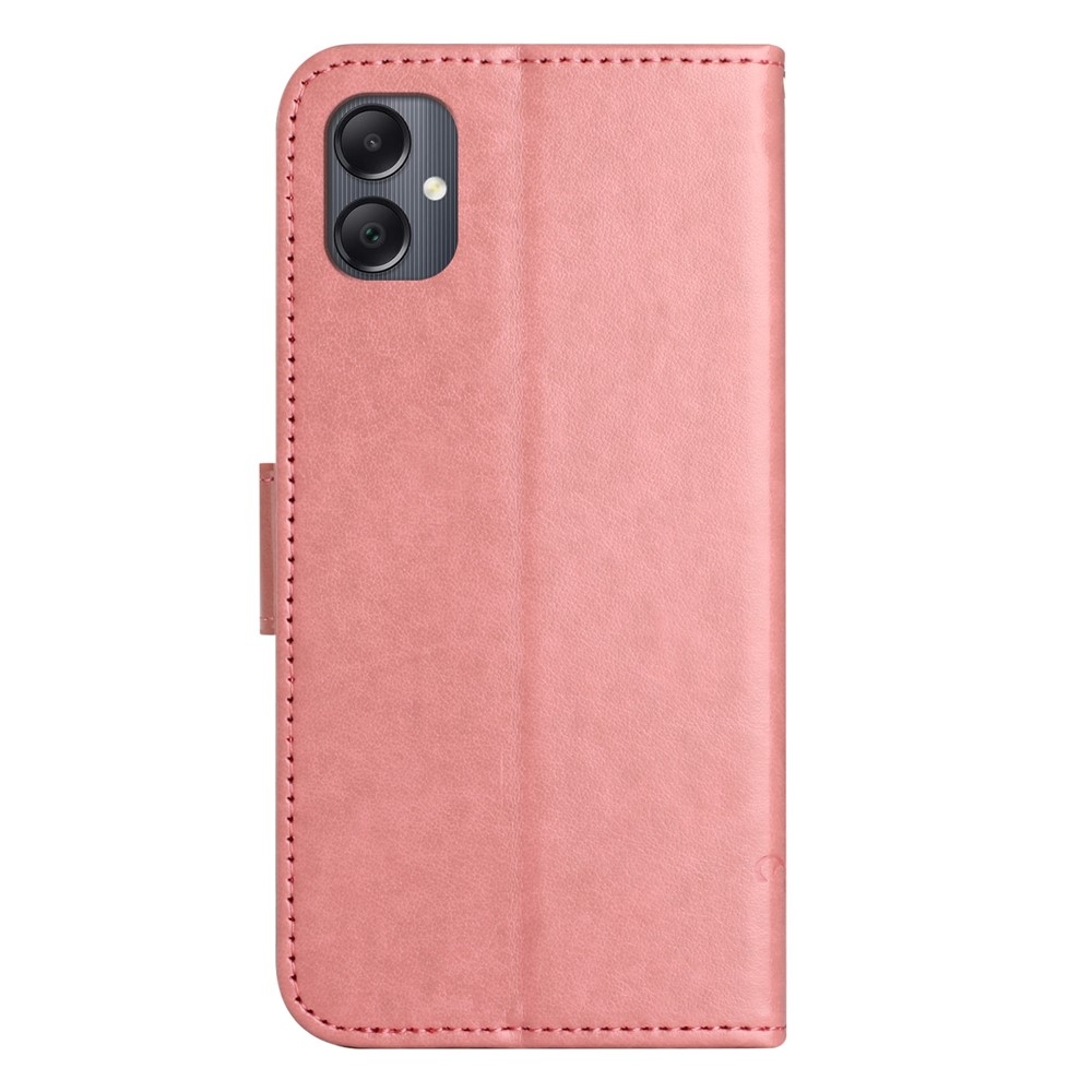 Virágos könyv tok Samsung Galaxy A07 4G - rózsaszínű