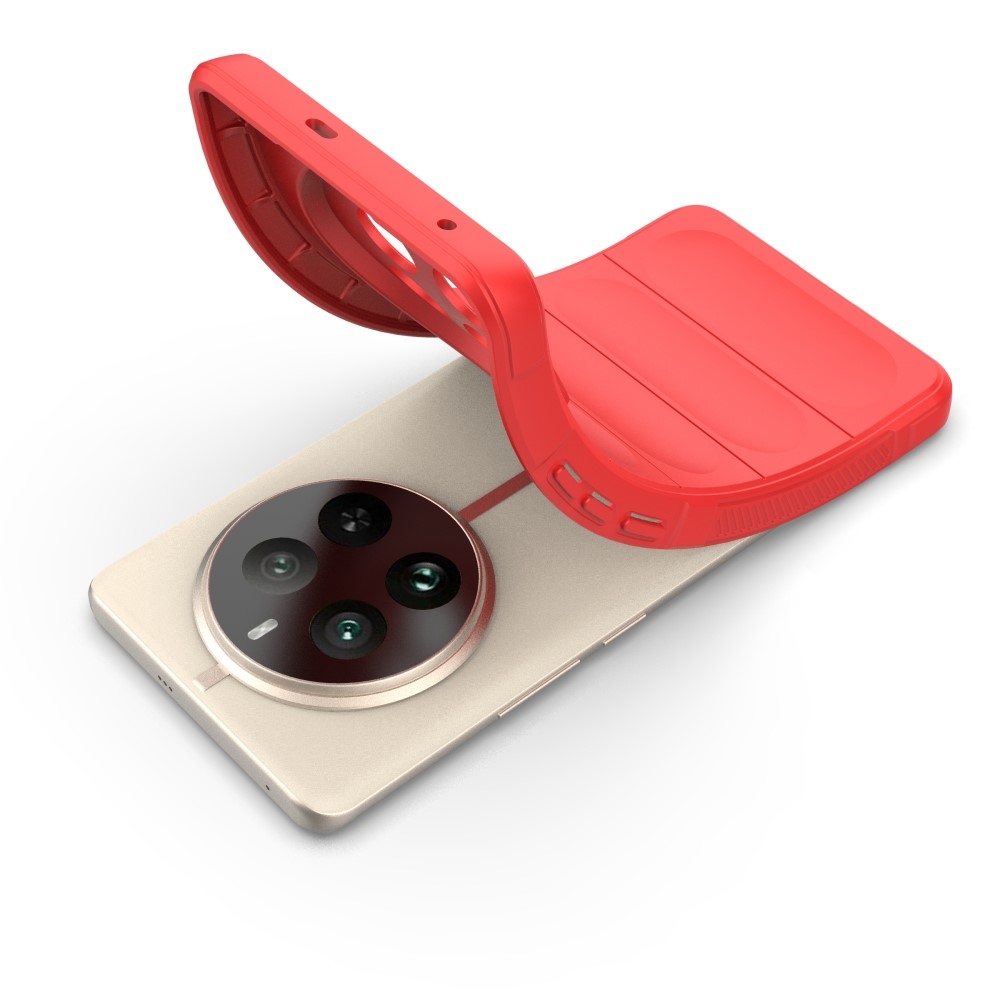 Rugg tartós zselés tok a Realme 12 Pro 5G/12 Pro+ 5G modellhez - piros színű