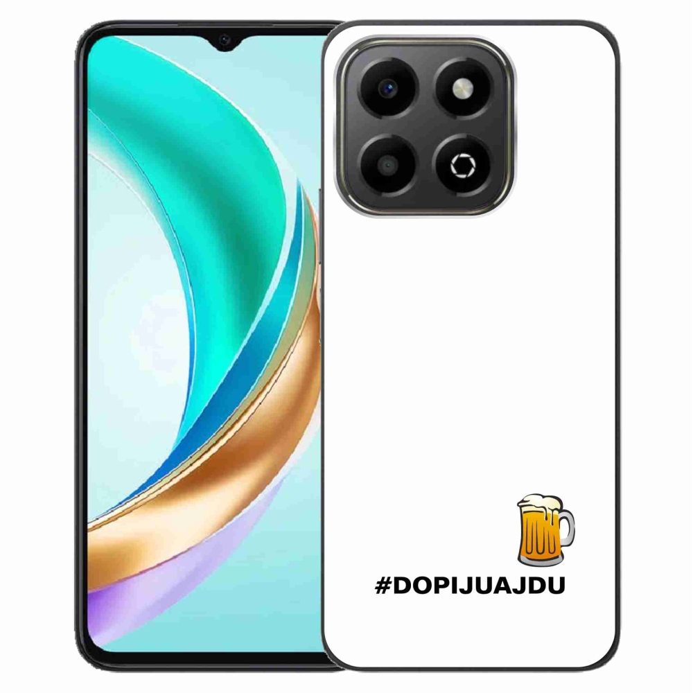 Gél borító mmCase a Honor X6b készülékhez - sör motívum 1 fehér háttér