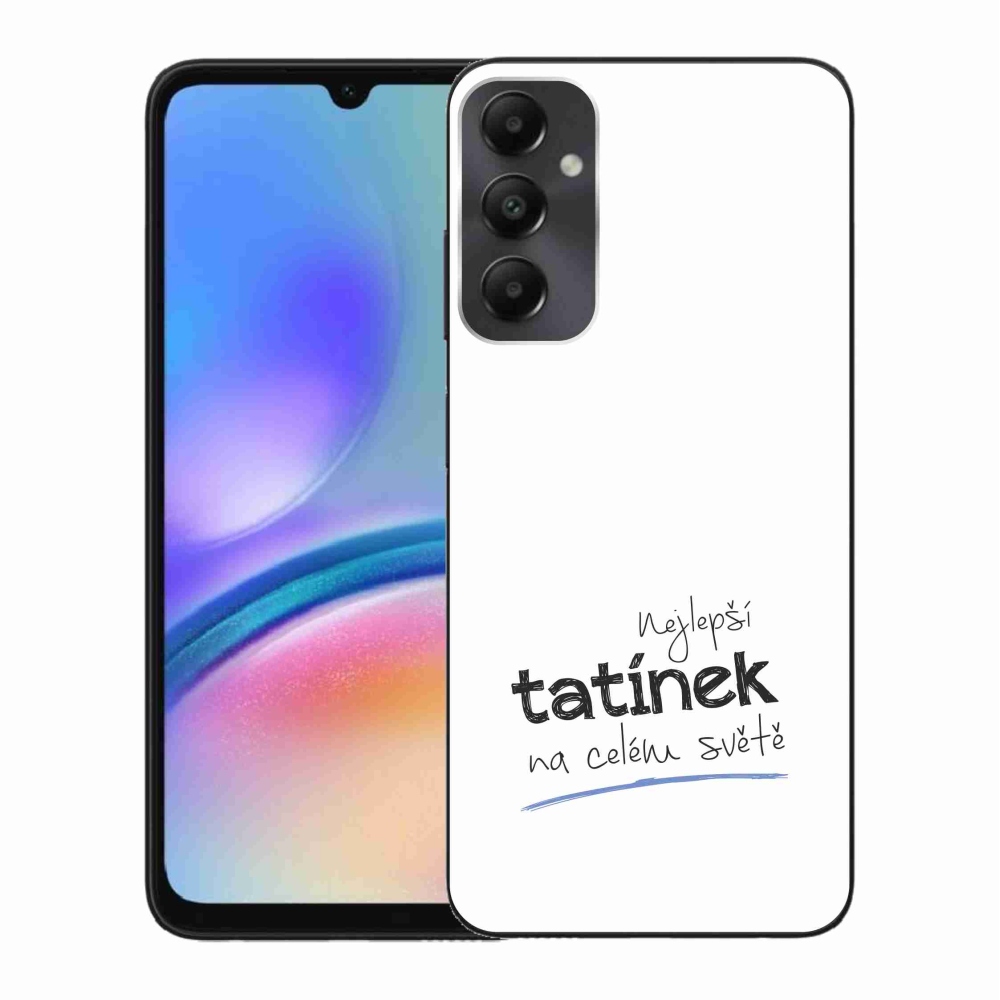 Gél borító mmCase Samsung Galaxy A05s - legjobb apuci 4 fehér háttérrel