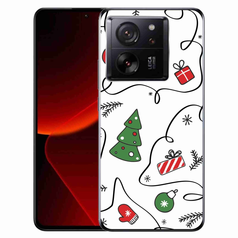 Gél borítás mmCase a Xiaomi 13T/13T Pro számára - karácsonyi motívumok