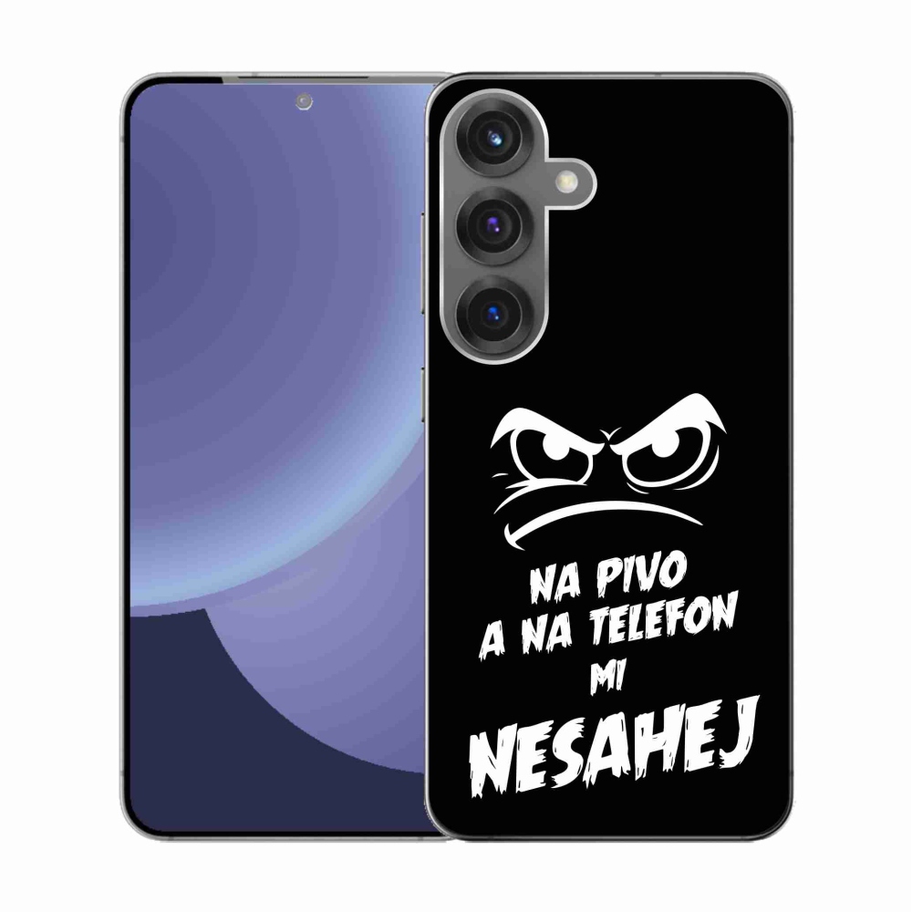 Gél borítás mmCase Samsung Galaxy S25 - sör motívum 2 fekete háttérrel