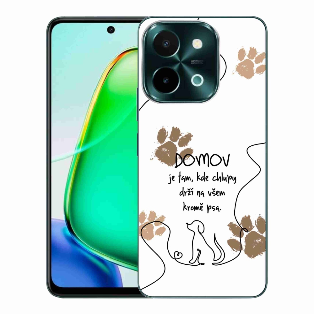 Gél borító mmCase a Vivo Y28-hoz - kutya motívum fehér háttérrel