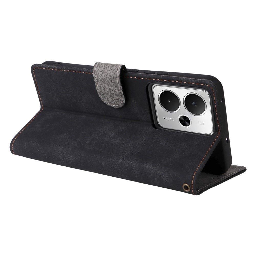 RFID könyvtáska a Realme 14 5G/ 14T 5G készülékhez - fekete