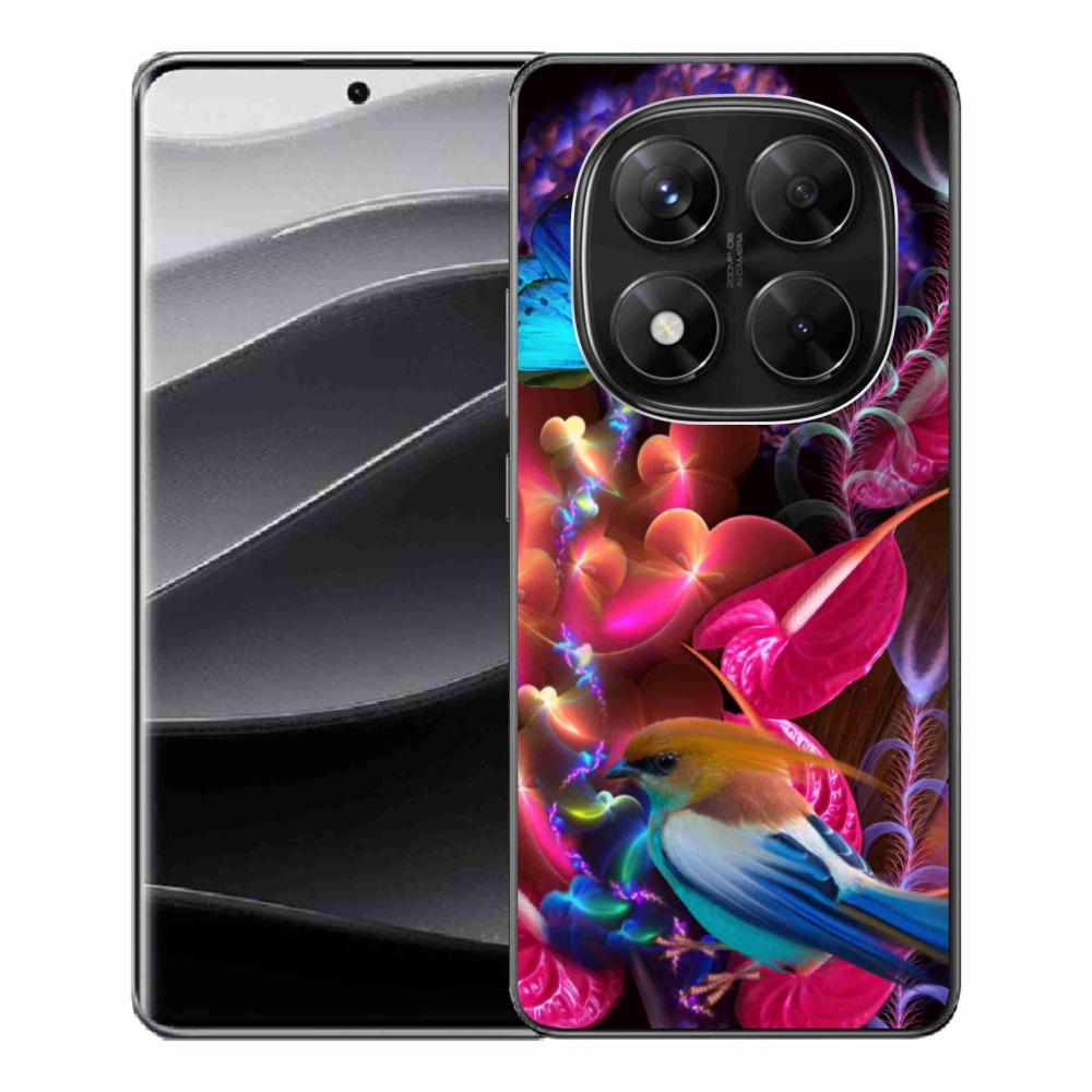 Gél borítás mmCase a Xiaomi Redmi Note 14 Pro 5G/Poco X7 5G számára - színes virágok