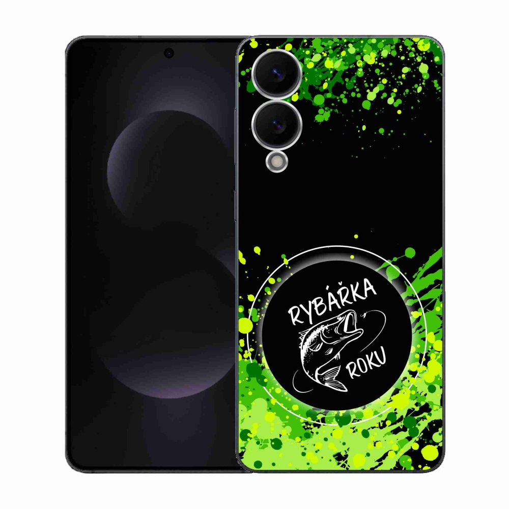 Gél borítás mmCase Samsung Galaxy S25 Edge készülékhez - az év halászának fekete háttere