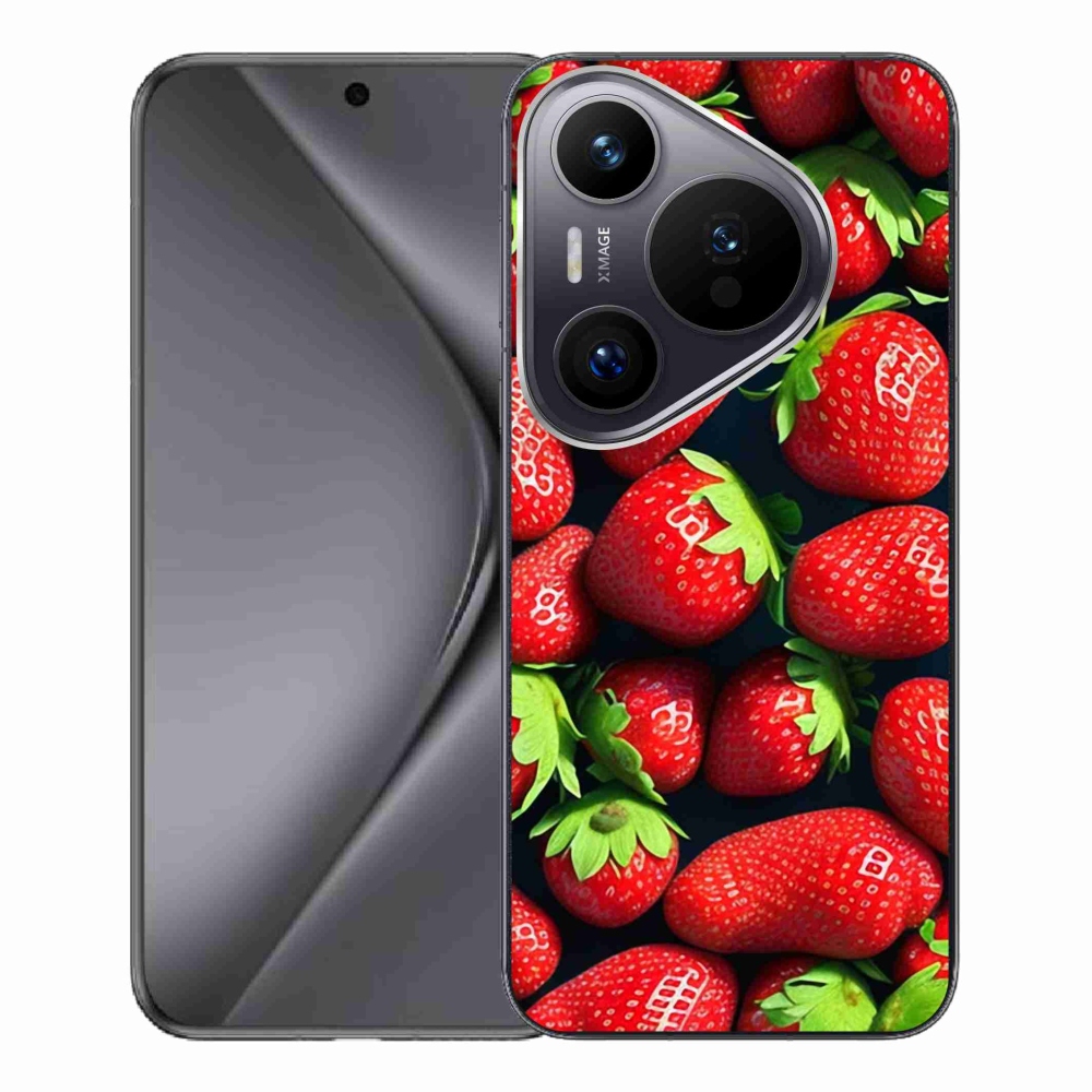 Zselés borítás mmCase a Huawei Pura 70 Pro készülékhez - eper