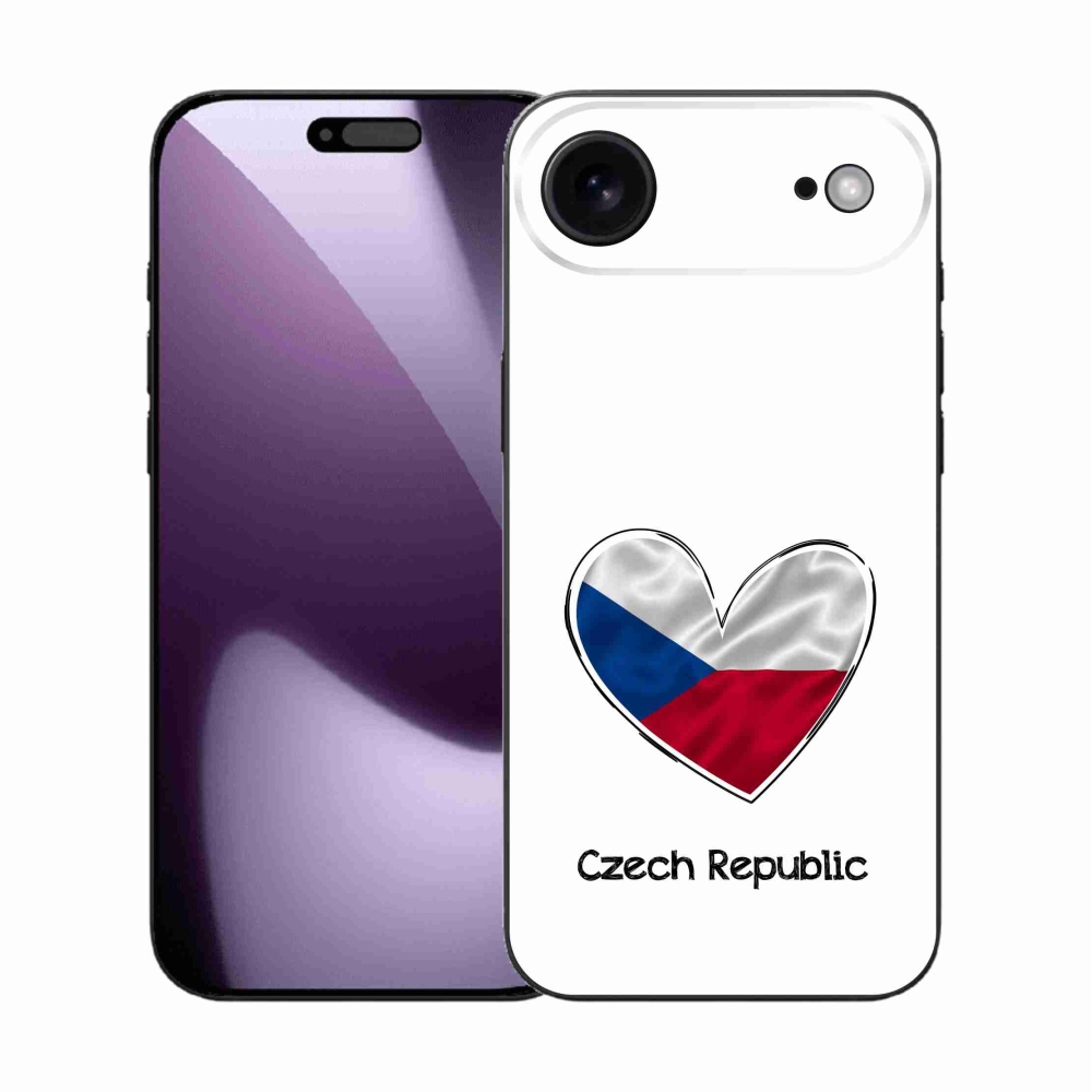 Gél borítás mmCase iPhone 17 Air készülékhez - zászló szív fehér háttérrel