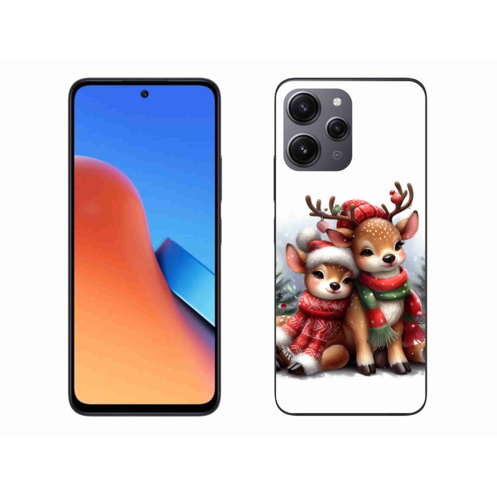 Gél borítás mmCase a Xiaomi Redmi 12-hez - karácsonyi rénszarvas