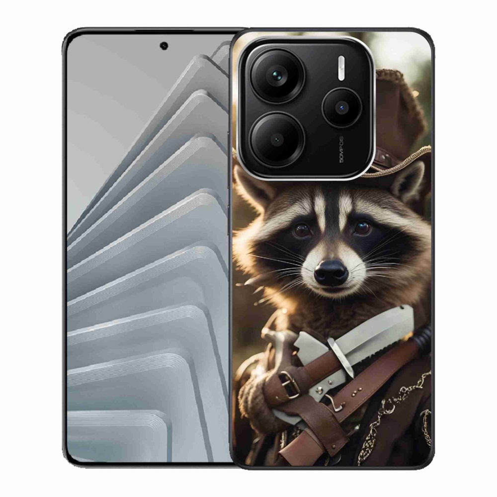 Gél borító mmCase a Xiaomi Redmi Note 14 5G számára - mosómedve egyenruhában