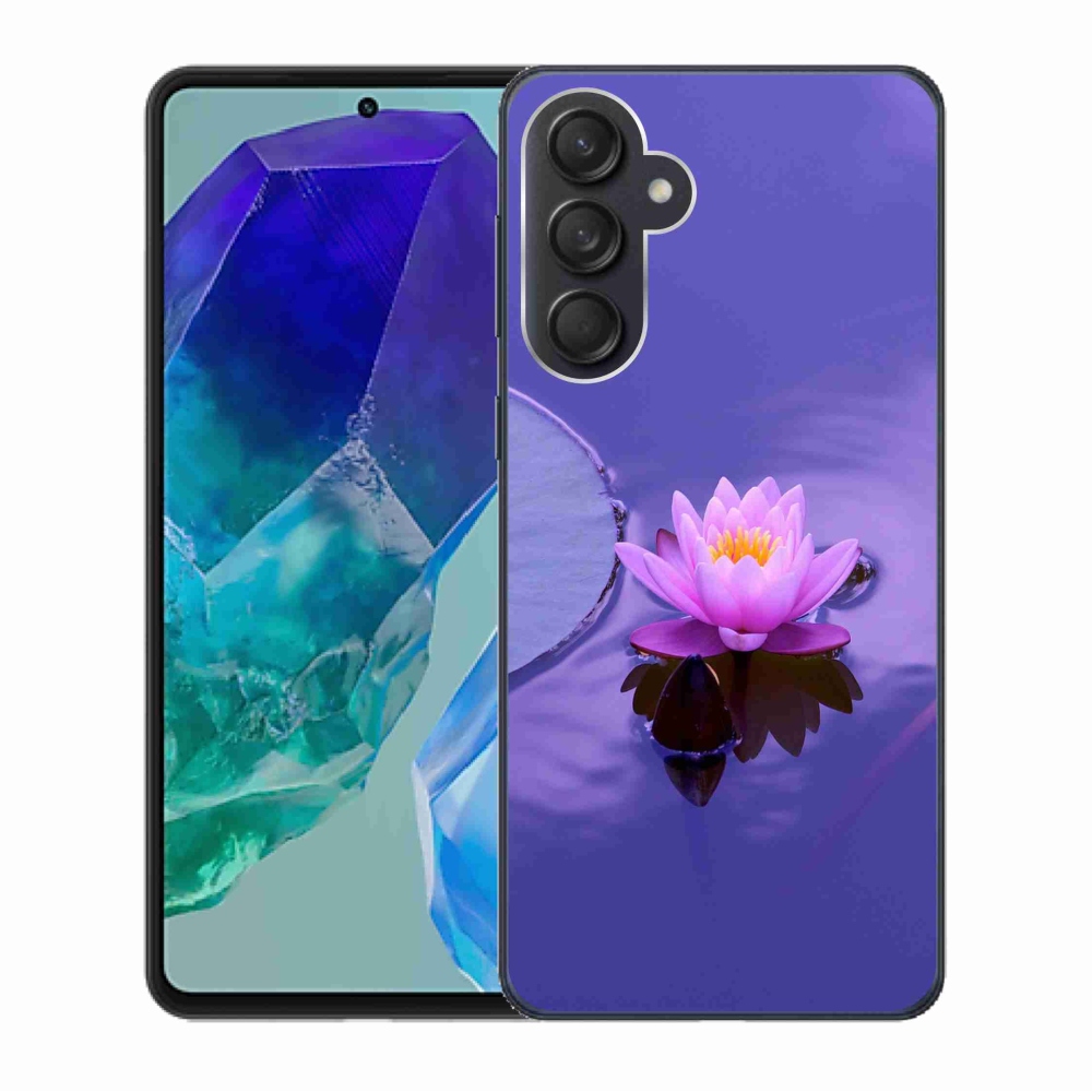 Gél tok mmCase Samsung Galaxy M55 5G - virág a felszínen