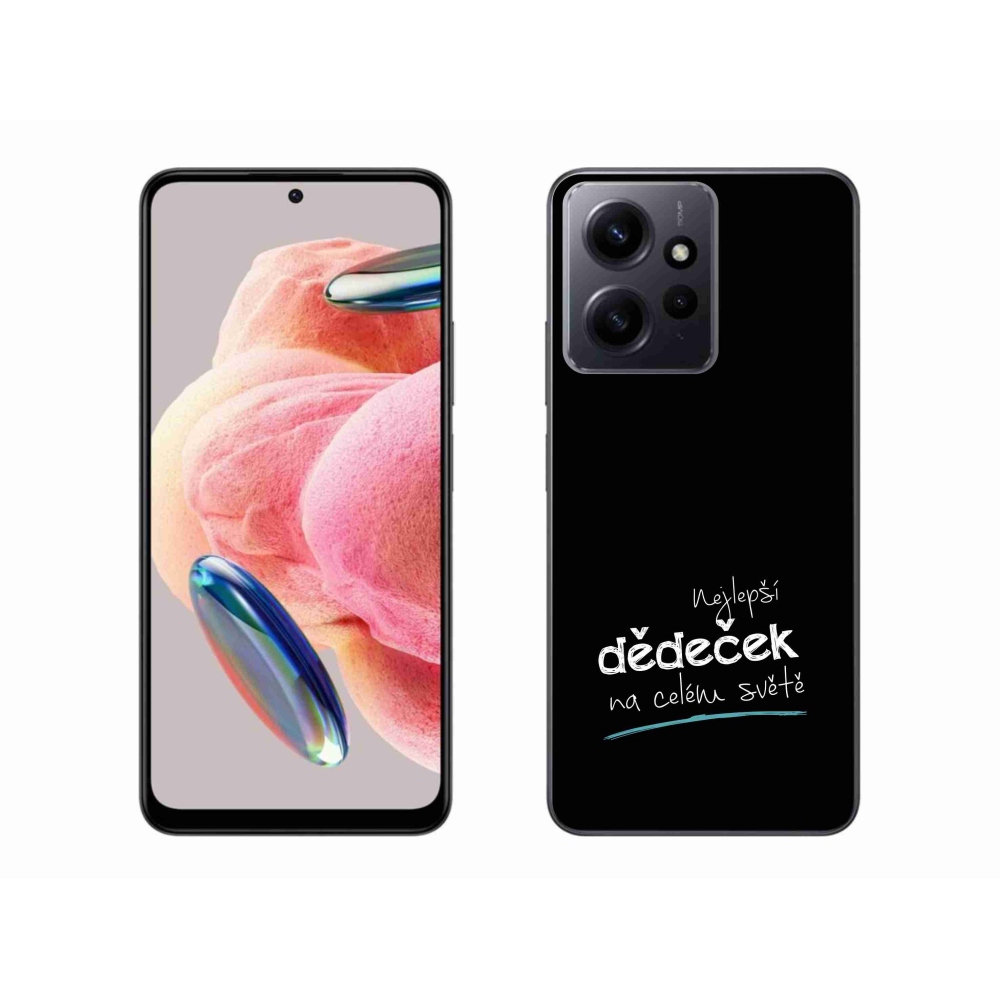 Gél borító mmCase a Xiaomi Redmi Note 12 4G - a legjobb nagypapa 3 fekete háttérrel