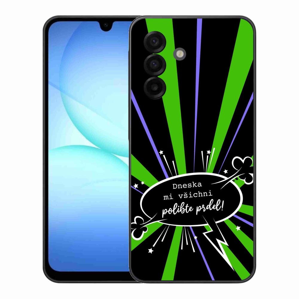 Gél borító mmCase Samsung Galaxy A17 4G/5G - vicces szöveg 15 fekete háttér