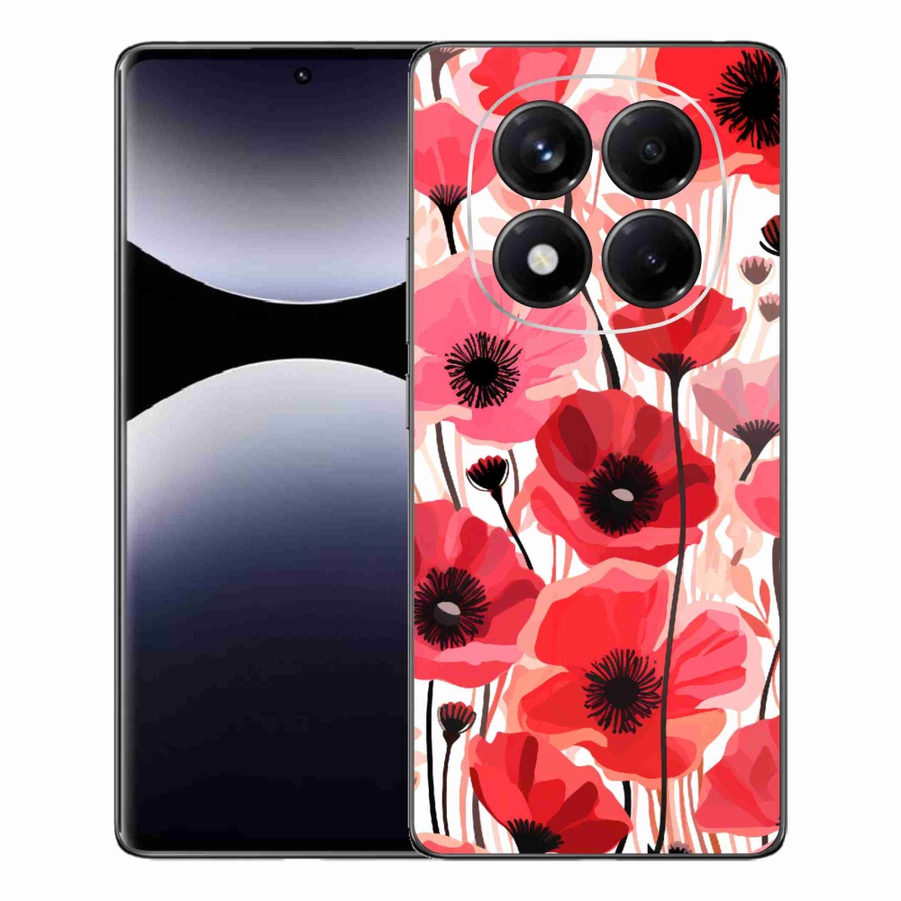 Gél borítás mmCase a Xiaomi Redmi Note 14 Pro készülékhez - mákos 1