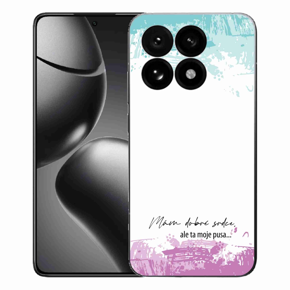 Gél borító mmCase a Xiaomi 15T-hez - vicces szöveg 3 fehér háttérrel