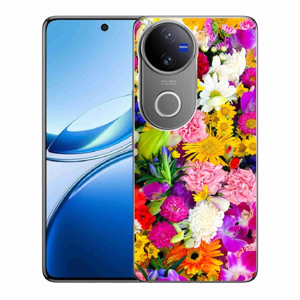 Zselés borítás mmCase a Vivo V50 5G készülékhez - virág 12
