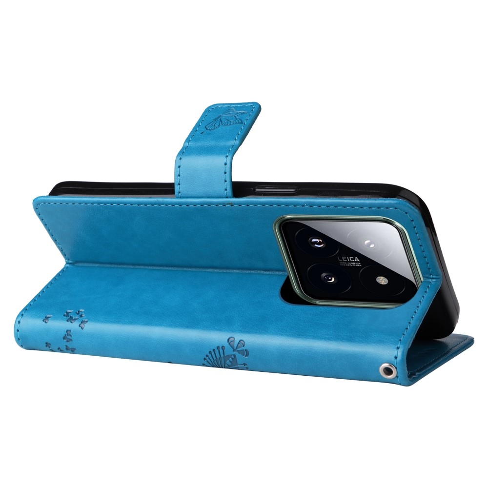 Fák könyve tok Xiaomi 14 Pro - kék