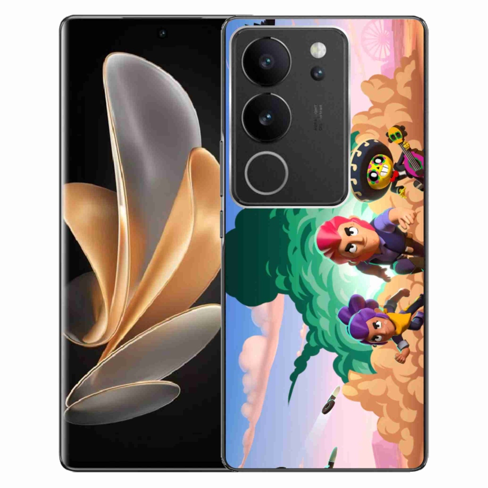 Gél borítás mmCase a Vivo V29 5G-hez - verekedés csillagok