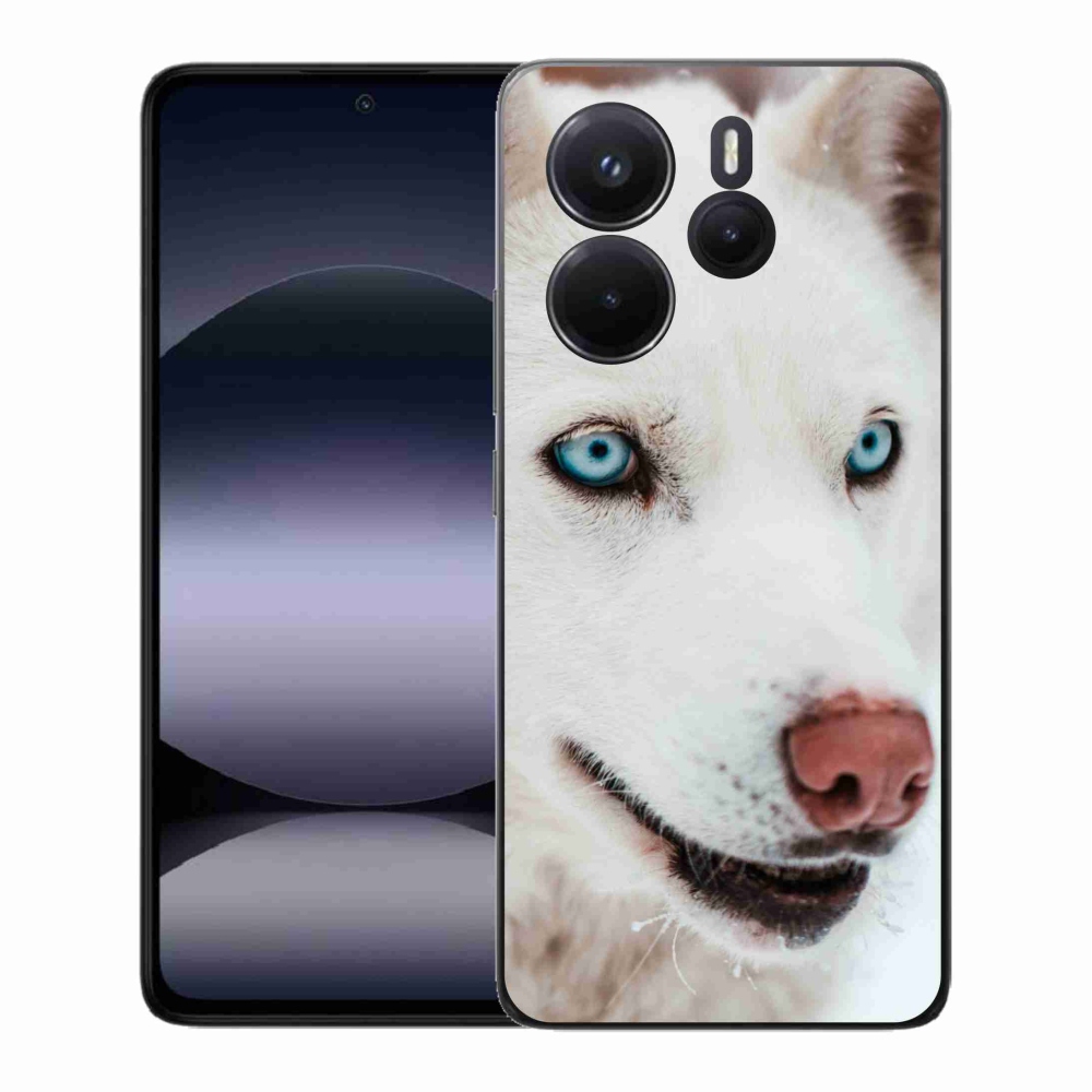 Gél borítás mmCase a Xiaomi Redmi Note 14-hez - kutyaszemmel nézet