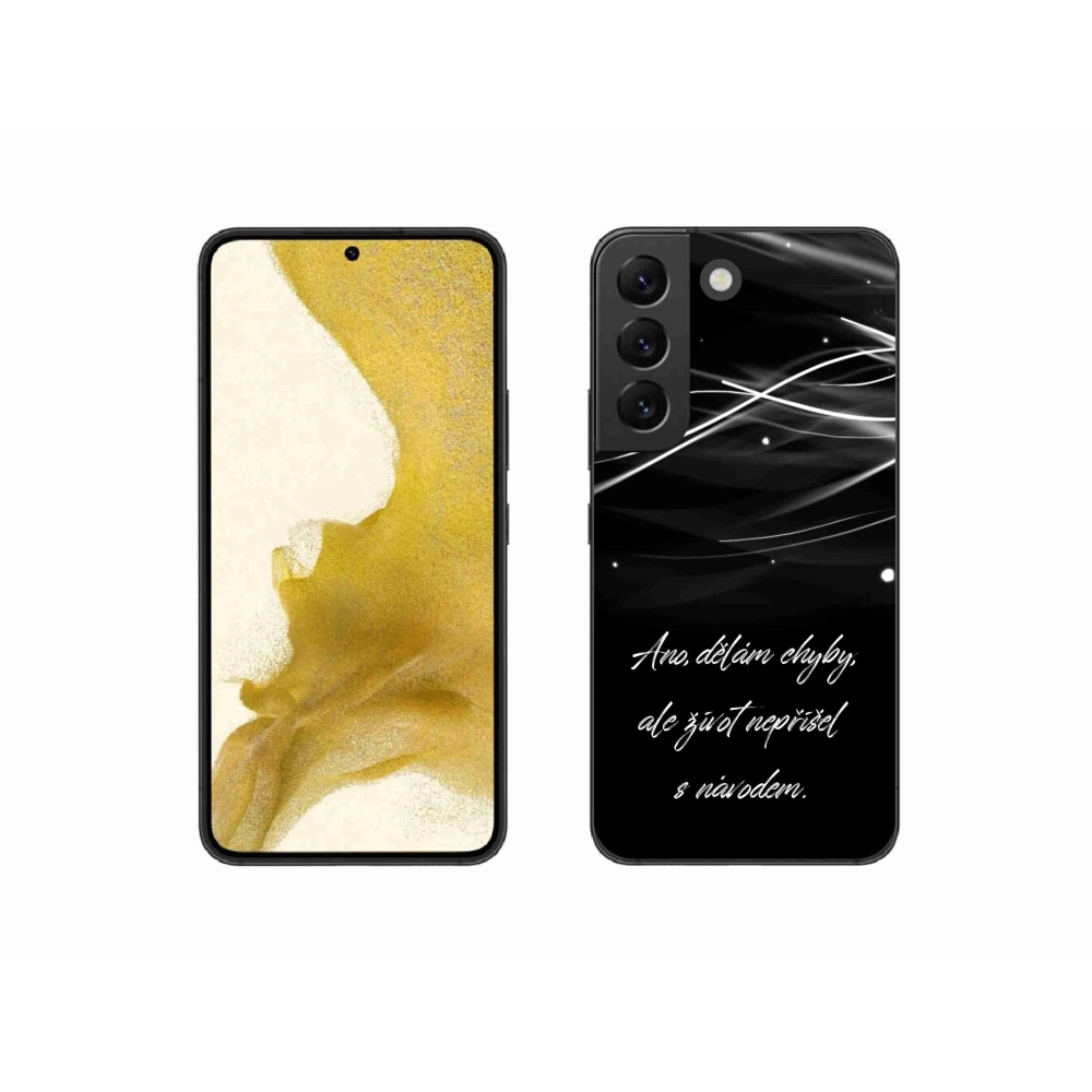 Gél védőhuzat mmCase Samsung Galaxy S22 5G - idézem fekete háttér