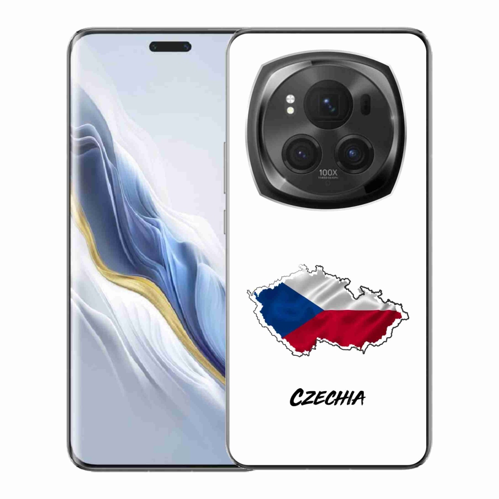 Gél borító mmCase a Honor Magic 6 Pro 5G készülékhez - Csehország fehér háttér