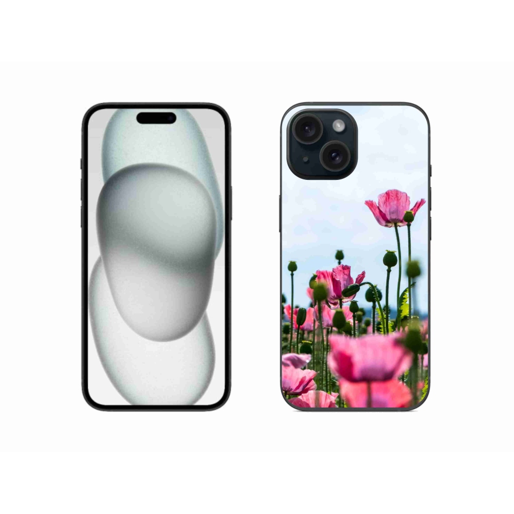 Zselés borítás mmCase iPhone 15 készülékhez - mákos színű