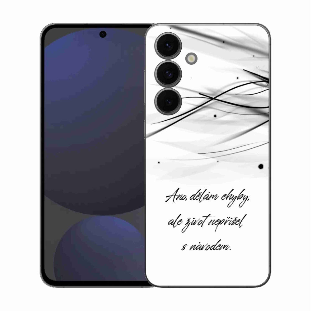 Gél borítás mmCase Samsung Galaxy S25 FE - idézem fehér háttér