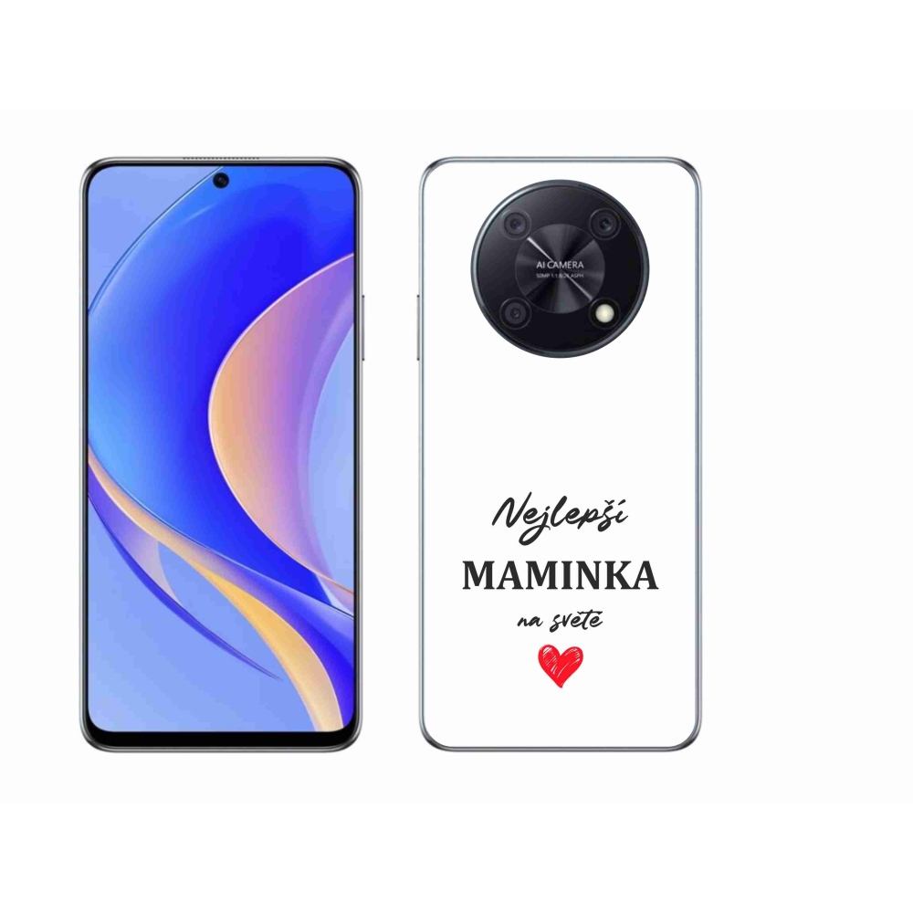 Gél borító mmCase a Huawei Nova Y90 - legjobb anya 1 fehér háttér