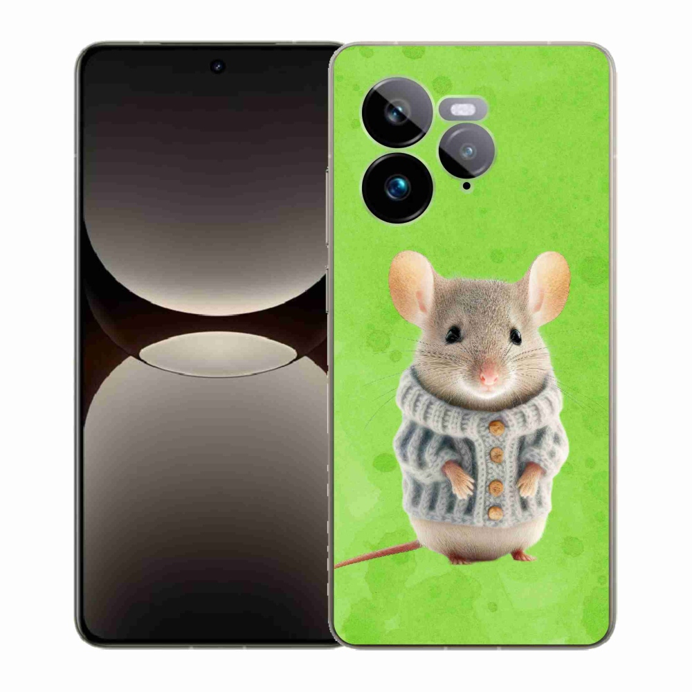 Gél borítás mmCase a Realme GT 7 Pro 5G számára - egér pulóverben