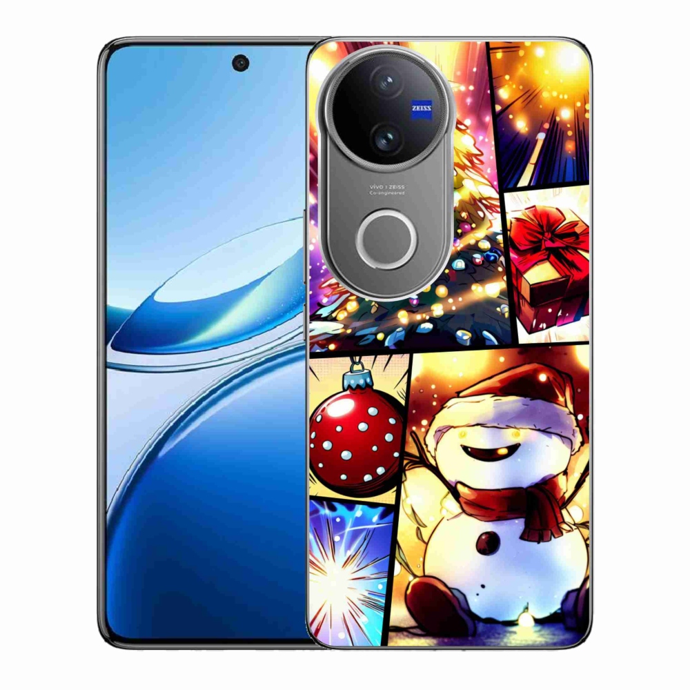 Zselés borító mmCase a Vivo V50 5G készülékhez - Karácsonyi motívumok 1
